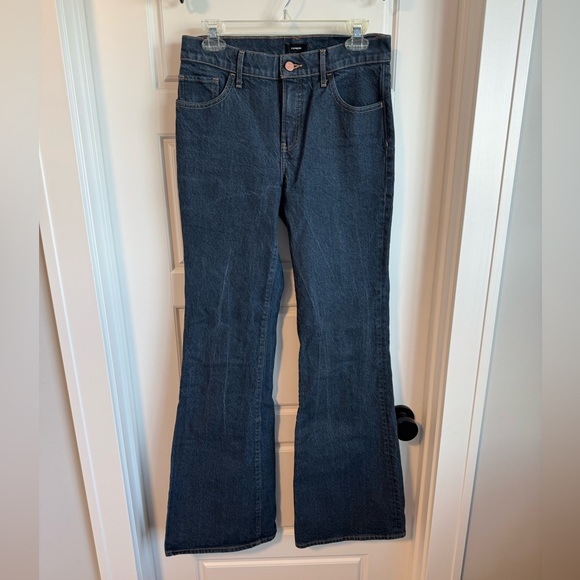Express size 6L flare dark wash jeans - Picture 1 of 3